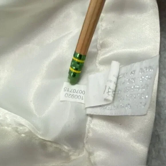 Bearington Baby Teddy Bear Plush Large Lovey Security Blanket White Embroidered - Picture 8 of 12